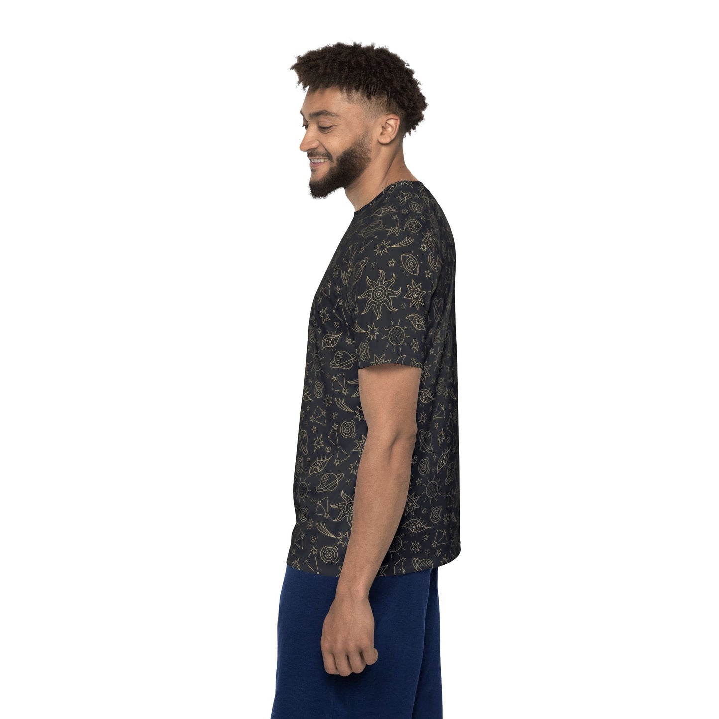 Cosmic Space Celestial Pattern Men's Sports Jersey Active Wear Shop the Cosmic Space Celestial Pattern Men's Sports Jersey for an eye-catching galaxy look, athletic comfort, and everyday versatility. Stand out on and off the field with the Cosmic Space Celestial Pattern Men's Sports Jersey—bold, comfortable, and built to move. Buy the Cosmic Space Celestial Pattern Men's Sports Jersey, blending stellar style, breathable comfort, and game-day performance.