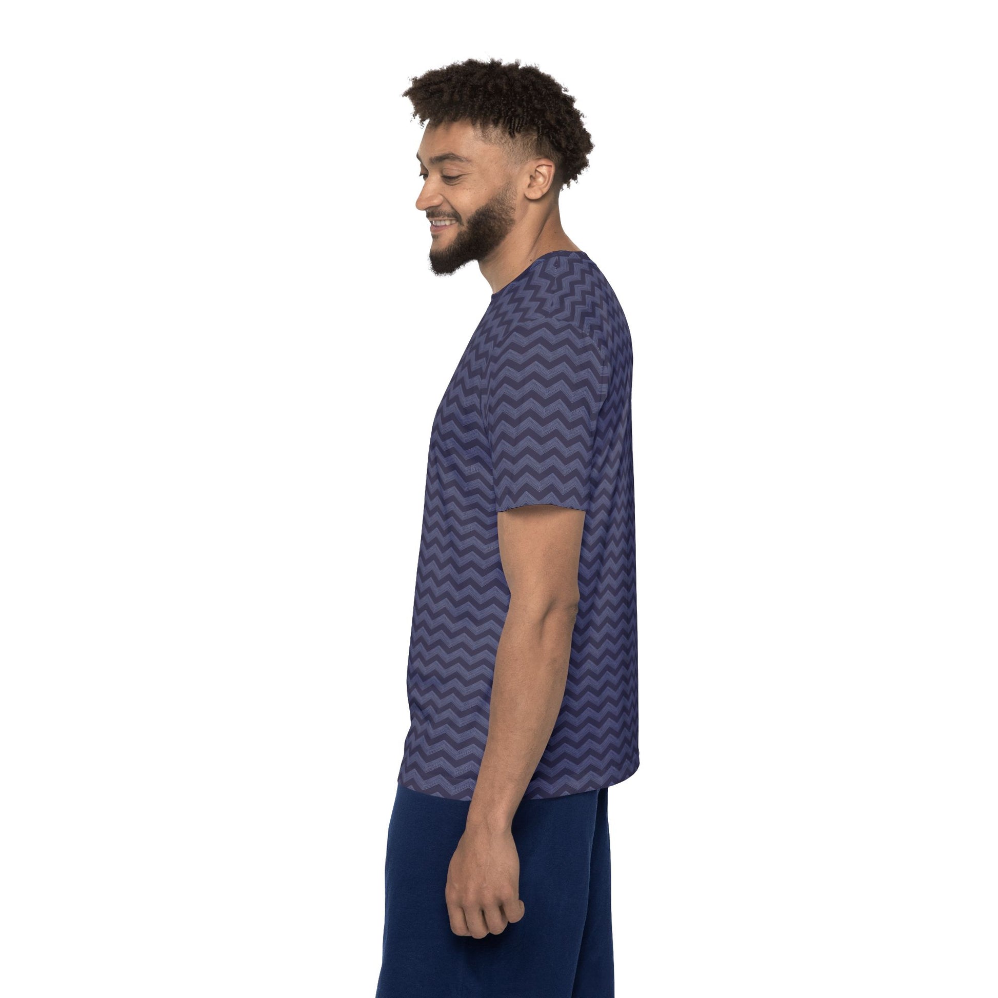 Shop Unique Navy Chevron Zigzag Geometric Men's Sports Jersey Activewear, featuring bold patterning, athletic comfort, and standout game-day style. Stand out in the Navy Chevron Zigzag Geometric Men's Sports Jersey, designed for confident performance and eye-catching everyday style. Buy the Navy Chevron Zigzag Geometric Men's Sports Jersey—a bold, comfortable choice for training, teams, and casual wear.