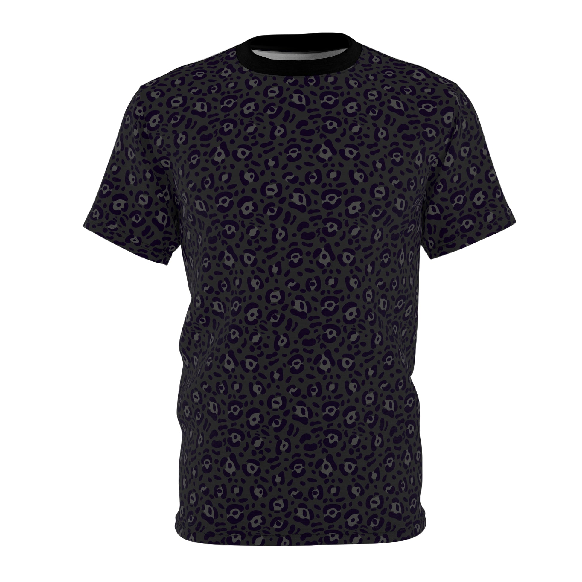 Bold Black Leopard Print T-Shirt for Casual Wear