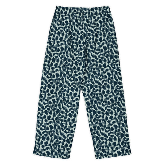 Camouflage Leopard Print Unisex Cotton Wide-Leg Pants