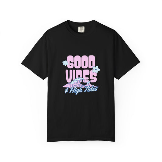 Casual Beach T-Shirt with Bold Retro Print