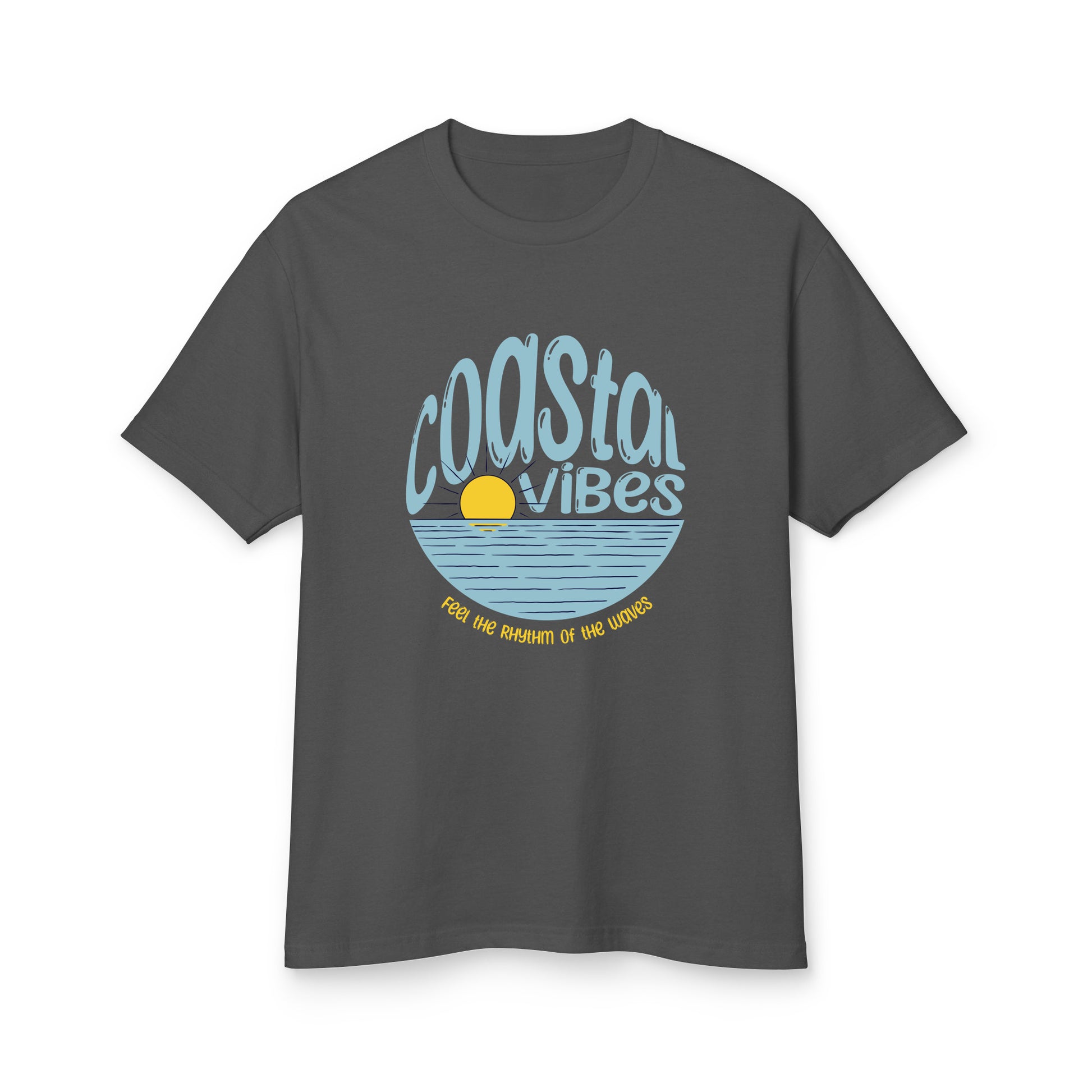 Coastal Vibes Bold Typography Graphic T-Shirt for Casual Wear