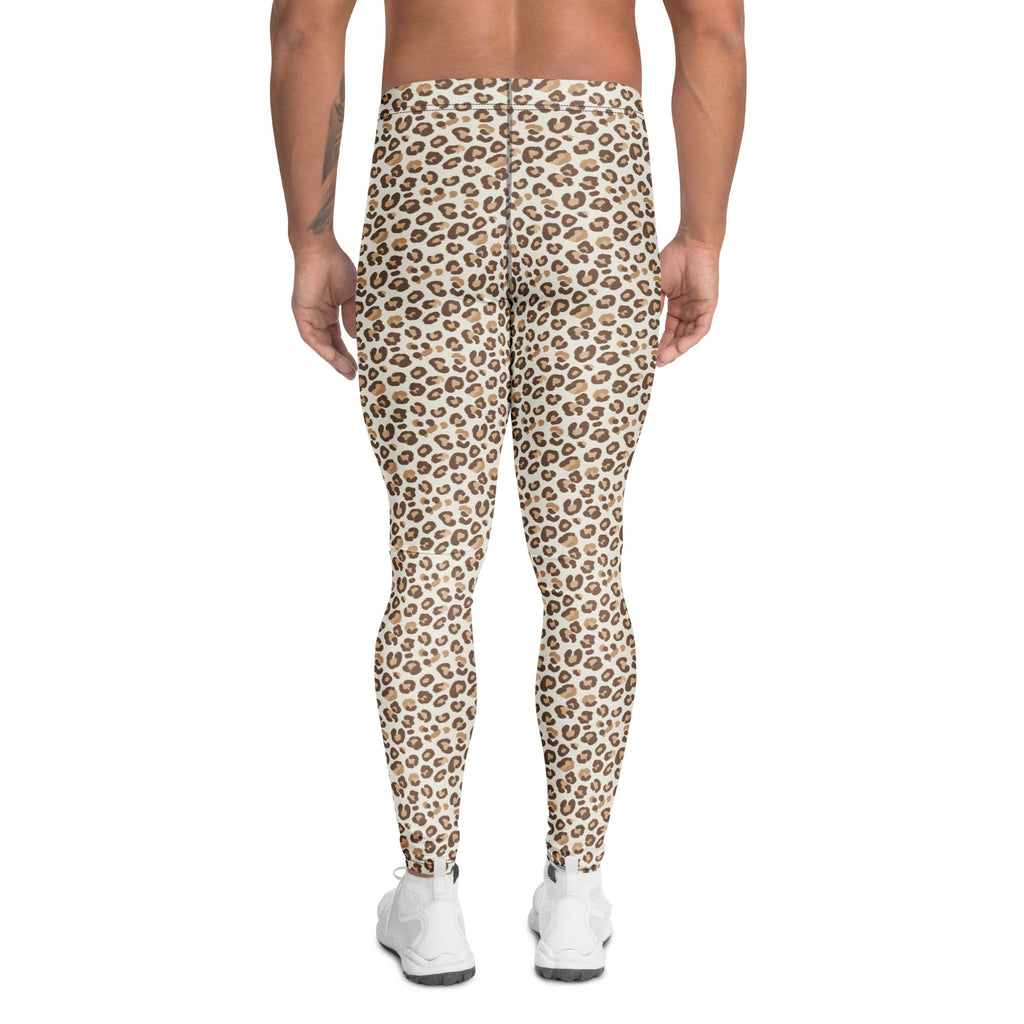 Comfortable and Trendy Men's Leggings with Leopard Print Design