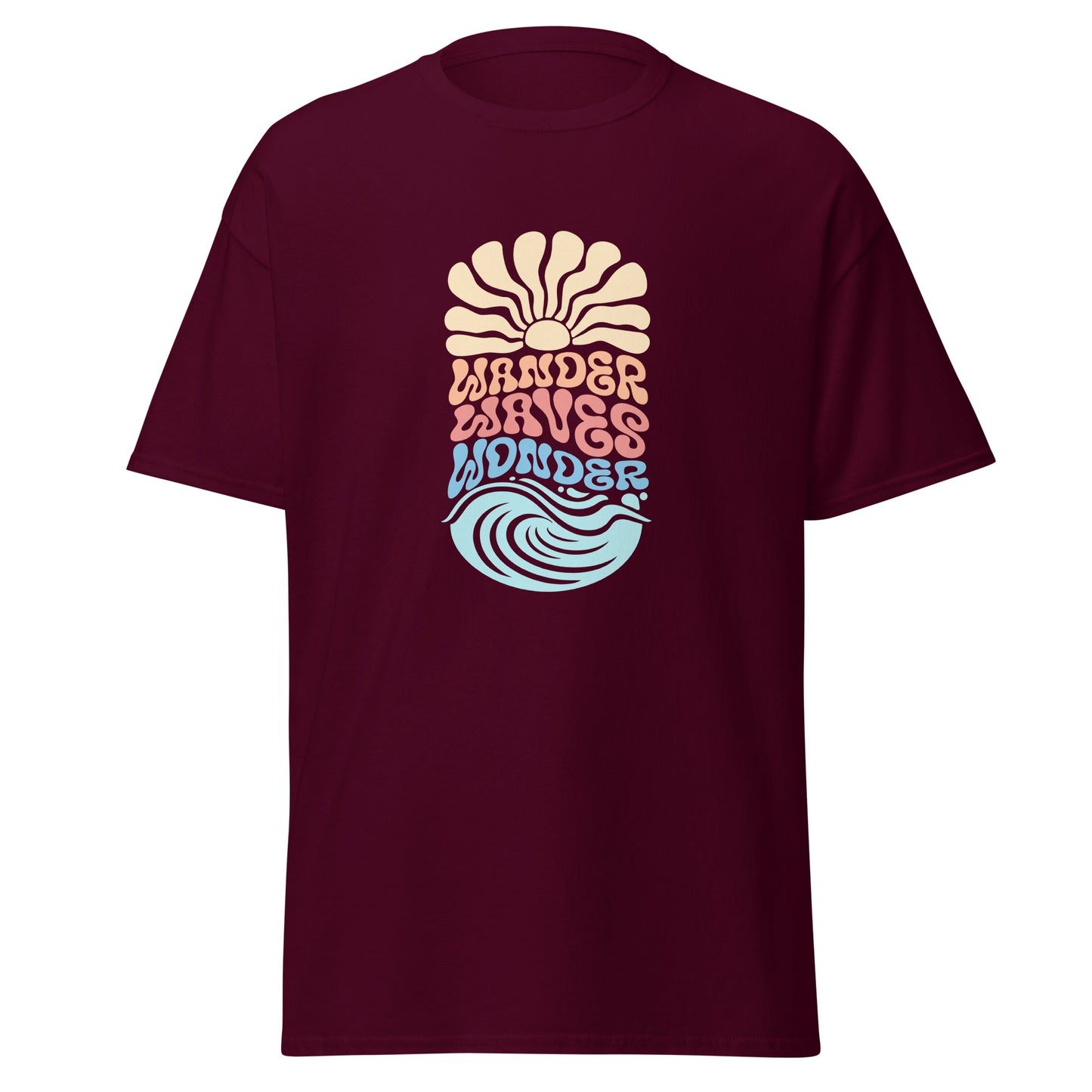 Effortless Style with Minimalist Wave Design Tees