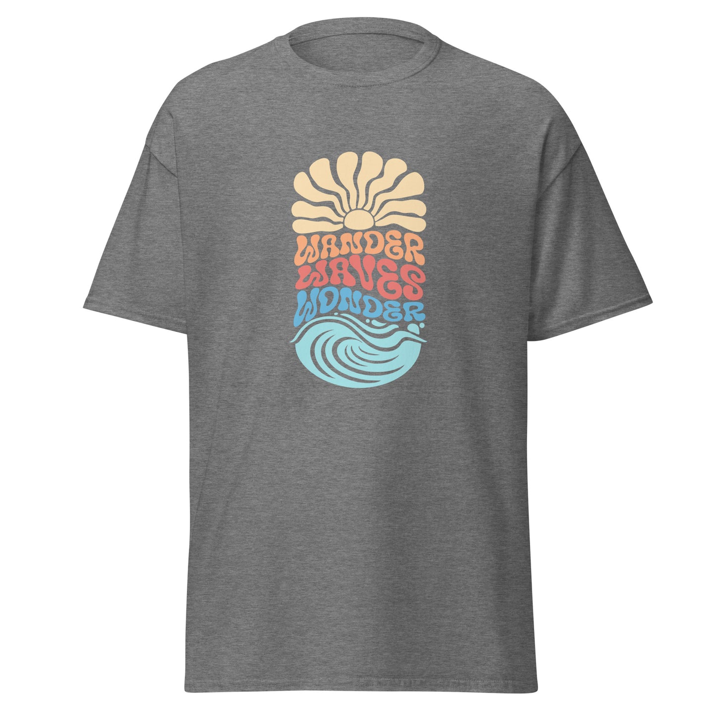 Effortless Style with Minimalist Wave Graphic Tee