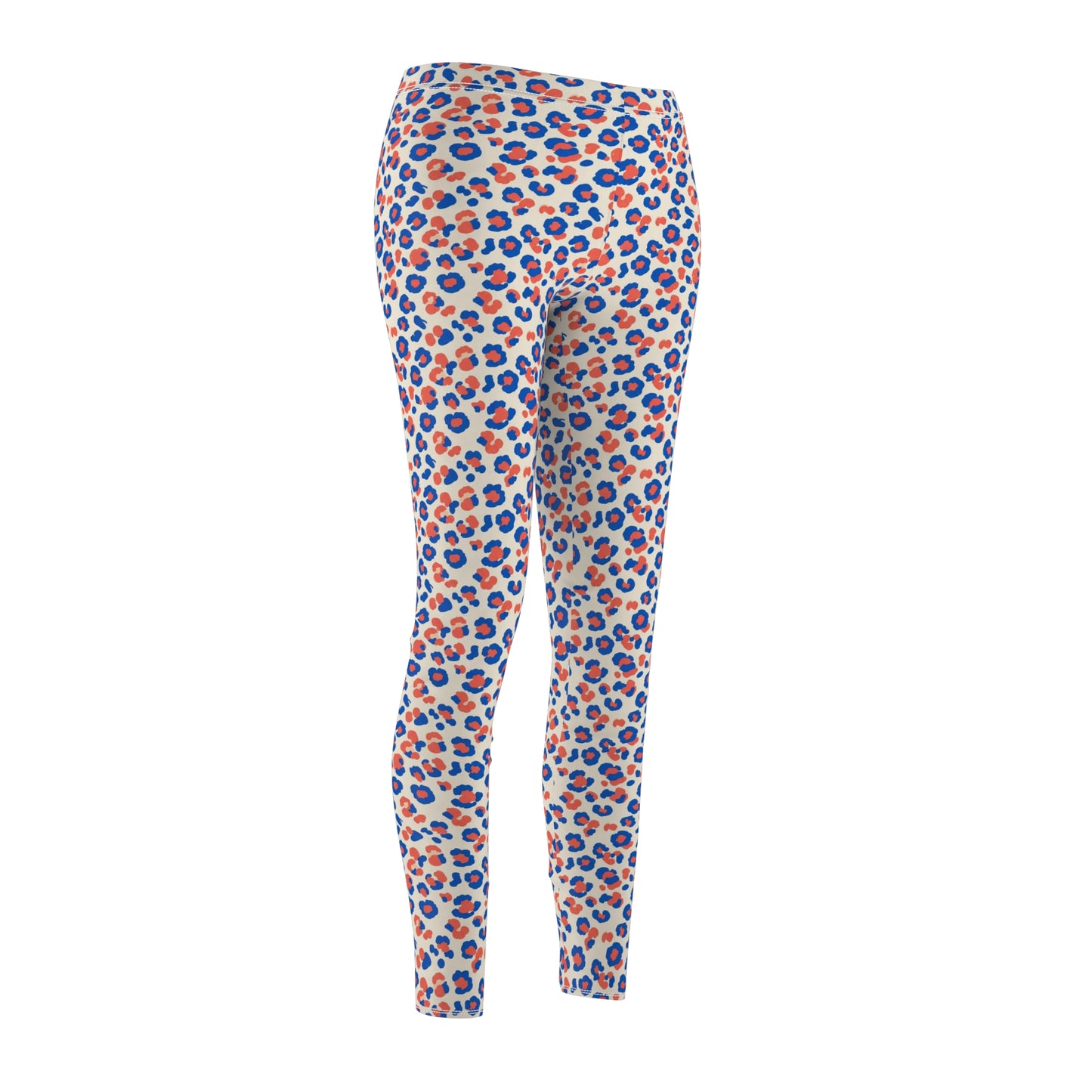 Elegant Colorful Pastel Leopard Print Leggings Casual Wear