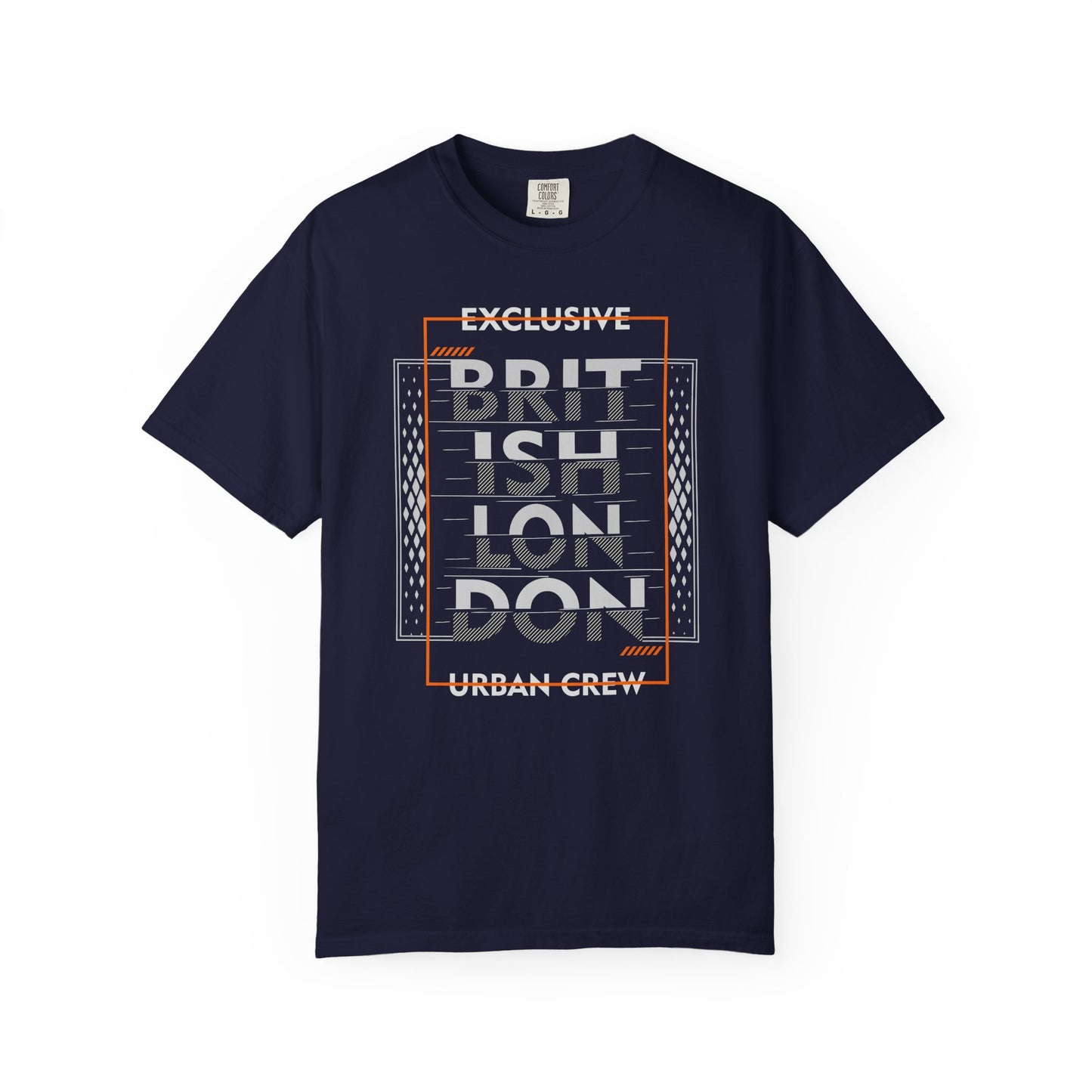 Minimalist British London Typography Graphic T-Shirt for Casual Wear