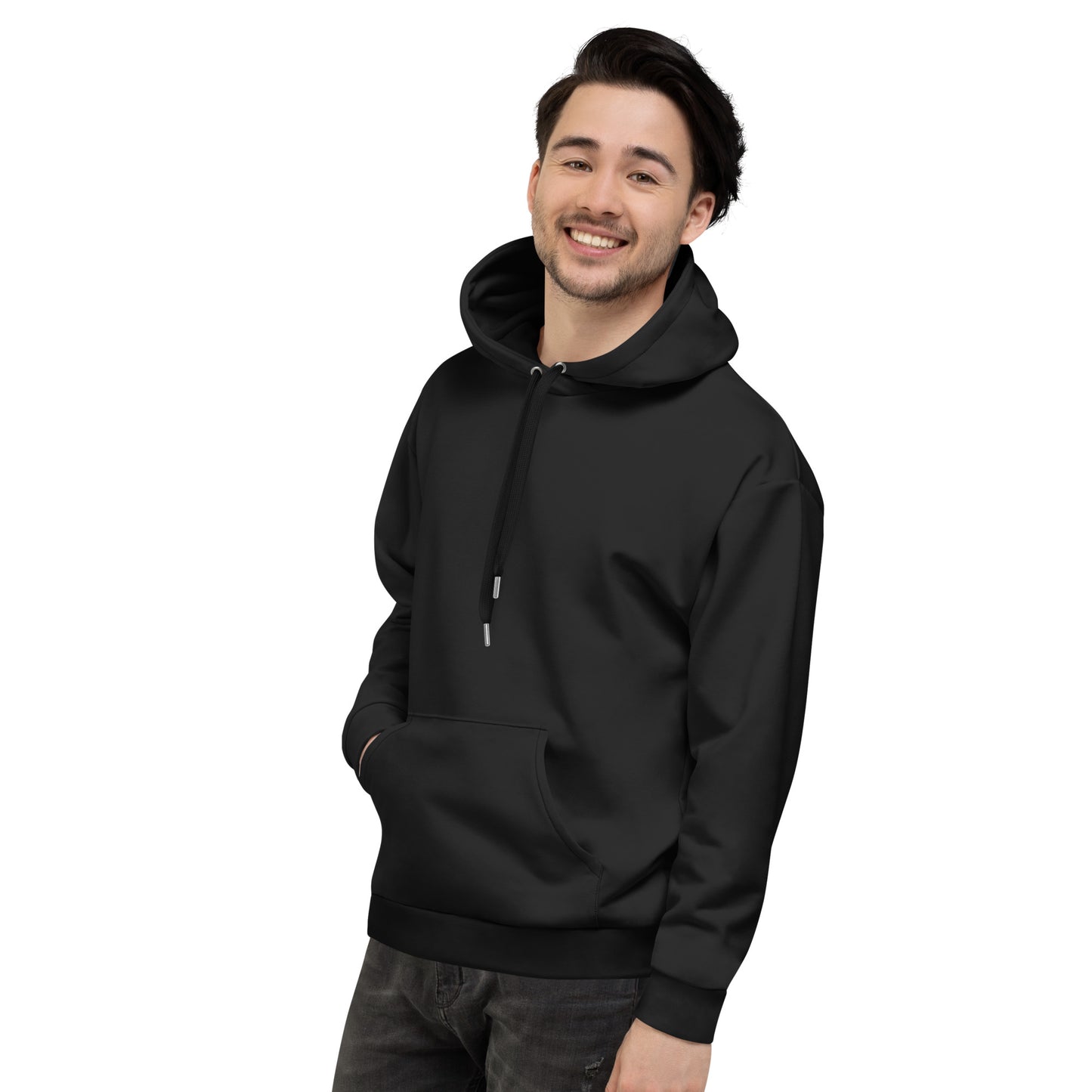Modern Minimalist Bold Plain Midnight Black Hoodie for Relaxed Wear