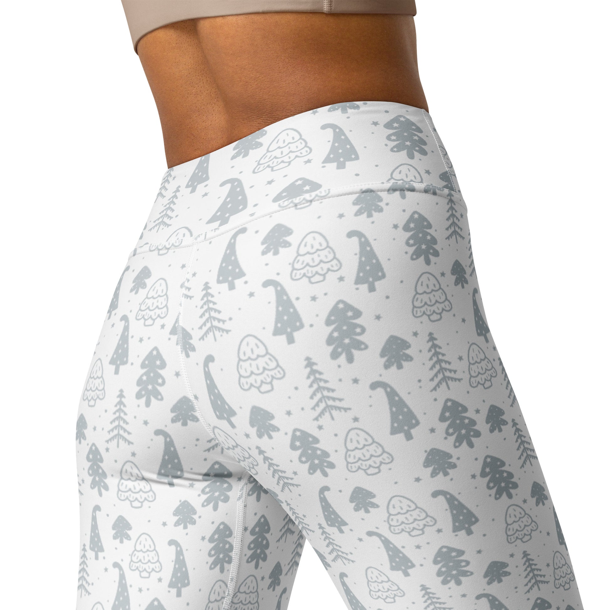 Nordic Minimalist Scandinavian Holiday Yoga Leggings for Seasonal Comfort