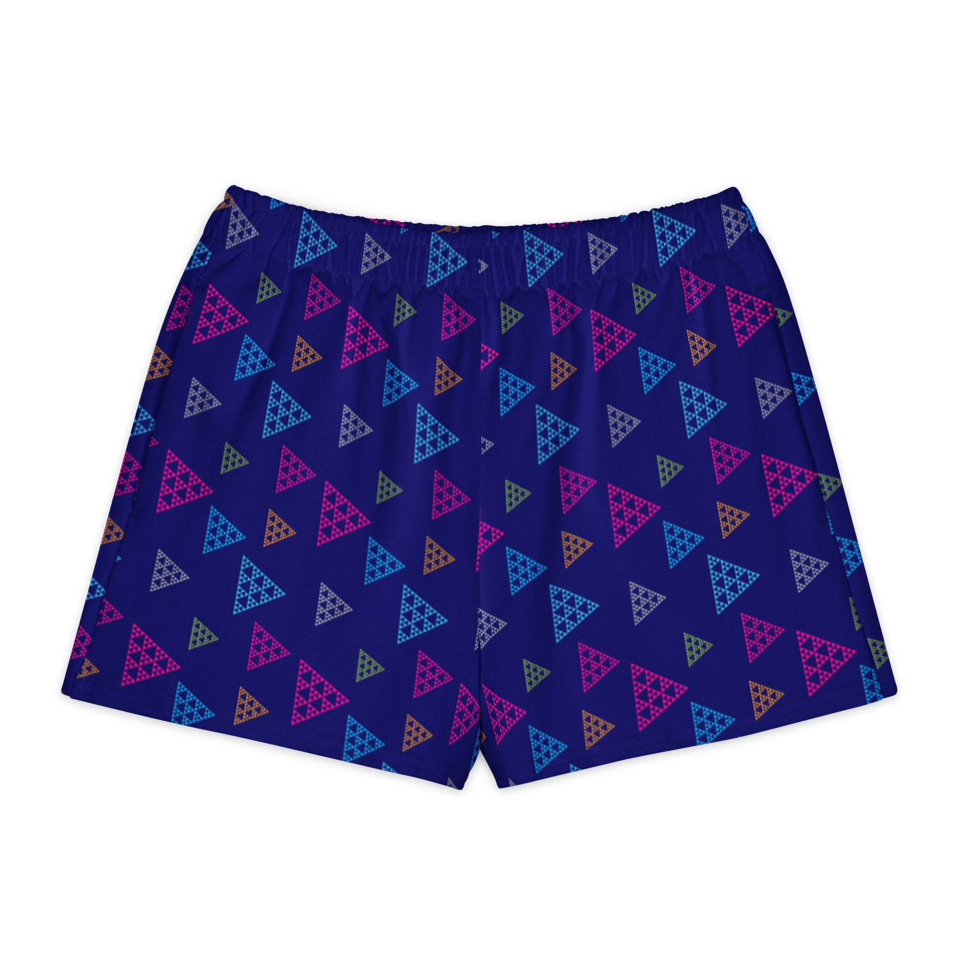 Shop Colorful Geometric Triangles Unisex Cotton Shorts Online