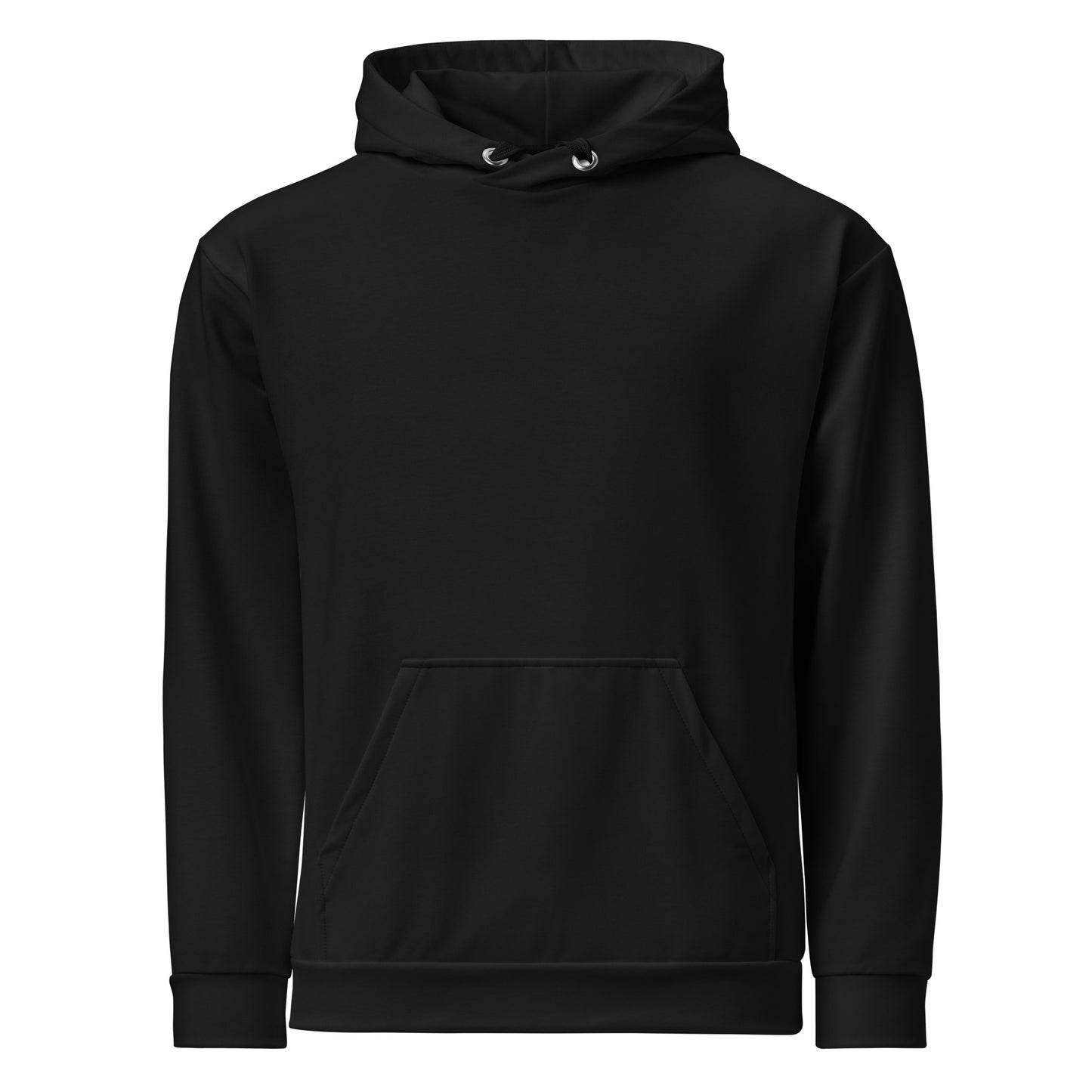 Stylish Minimalist Bold Plain Midnight Black Hoodie for Relaxed Wear