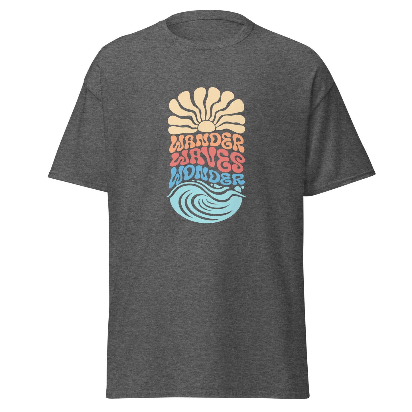 Subtle Wave Patterns on Relaxed Fit T-Shirts