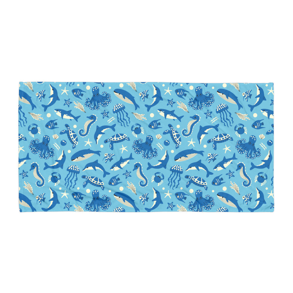 Summer Essentials: Vibrant Ocean Life Beach Towels