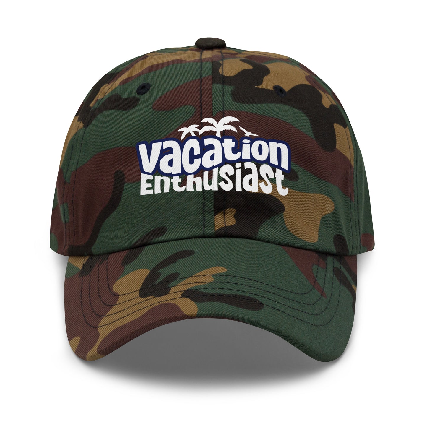 Trendy Vacation Enthusiast Bold Graphic Classic Dad Cap