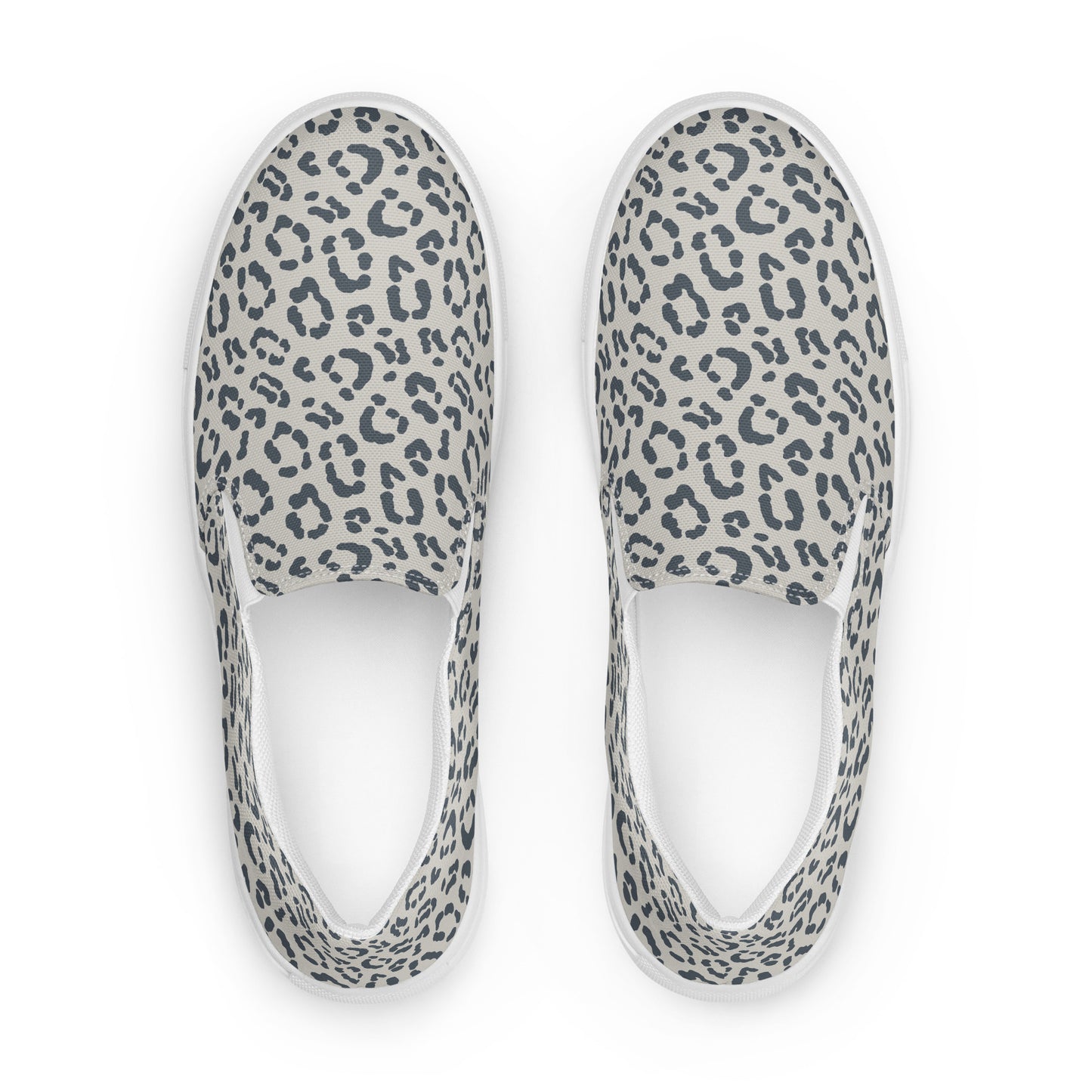 Versatile Leopard Print Slip-On Canvas Shoes for Men’s Wardrobe