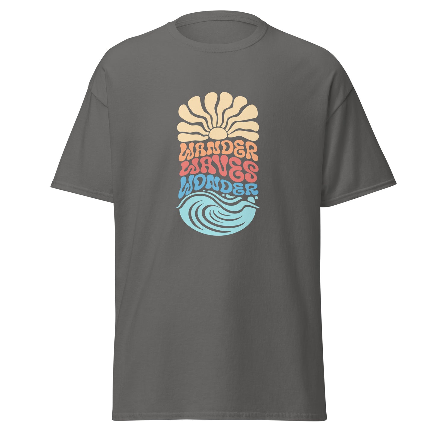 Versatile T-Shirts with Clean, Abstract Wave Prints